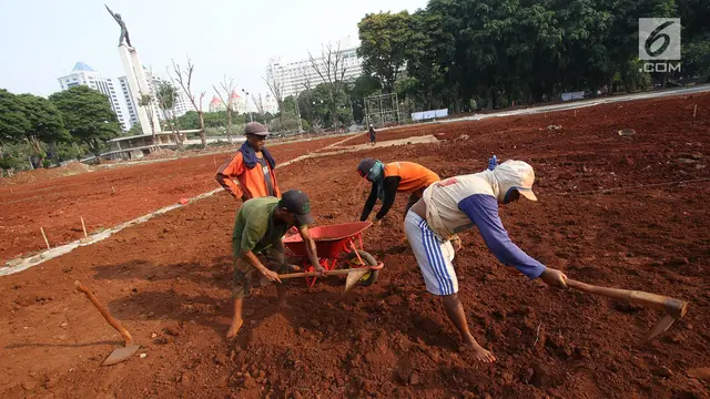 Penampakan Revitalisasi Lapangan Banteng
