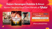 Trilogi Habibie & Ainun kini dapat disaksikan melalui platform streaming Vidio. (Dok. Vidio)