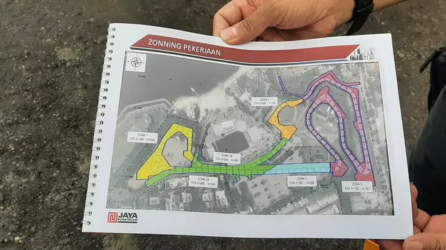 Bentuk sirkuit Formula E di Ancol, Jakarta Utara mirip kuda lumping