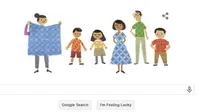 Foto: Google Doodle Hari Batik Nasional