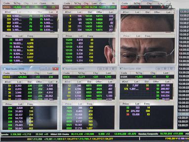 Karyawan mengamati pergerakan harga saham di MNC Sekuritas, Jakarta, Selasa (19/11/2024). (Liputan6.com/Angga Yuniar)