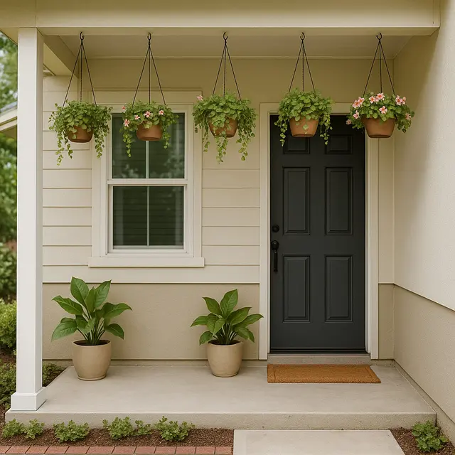 9 Inspirasi Rumah Kecil dengan Teras Mini, Cocok untuk Hunian di Kampung yang Asri (sumber:AI)