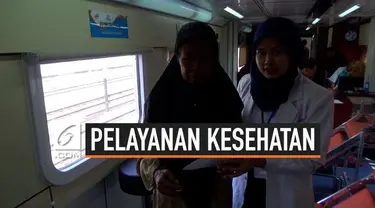 PT KAI Daop 7 Madiun melaksanakan bakti sosial dengan menyediakan pelayanan kesehatan di atas kereta api secara gratis bagi warga di Ngawi, Jawa Timur.