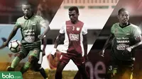 Manahati Lestusen, Ferdinand Sinaga dan Abduh Lestaluhu pemain kontroversial di Liga 1. (Bola.com/Dody Iryawan)
