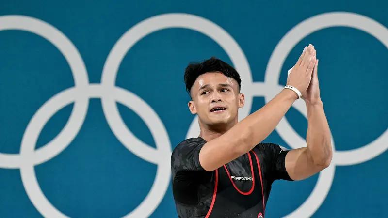 Raih Emas Angkat Besi Olimpiade Paris 2024, Rizki Juniansyah Cetak Sejarah dan Pecahkan Rekor "Clean and Jerk"