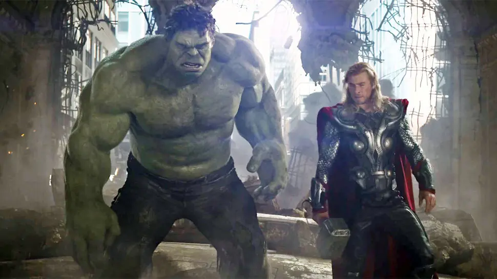 Thor dan Hulk. Foto: via nerdist.com