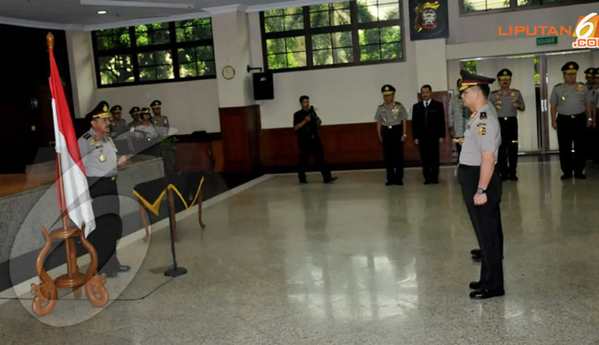 Kenaikan pangkat ini terdiri dari tujuh perwira menjadi bintang dua dan sepuluh perwira menjadi bintang satu (Liputan6.com/ Helmi Fithriansyah)