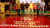 Half Season Press Conference Torabika Soccer Championship 2016, di SCTV Tower (Liputan6.com/Fery Pradolo)