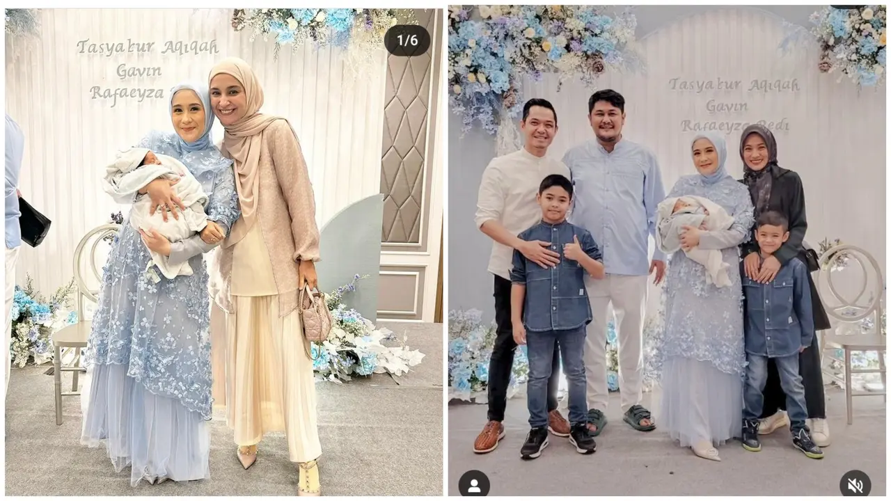 Tasyakuran Akikah Gavin Rafaeyza Redi anak Ryana Dea dan Puadin Redi (Foto: instagram shireensungkar/ichasoebandono)