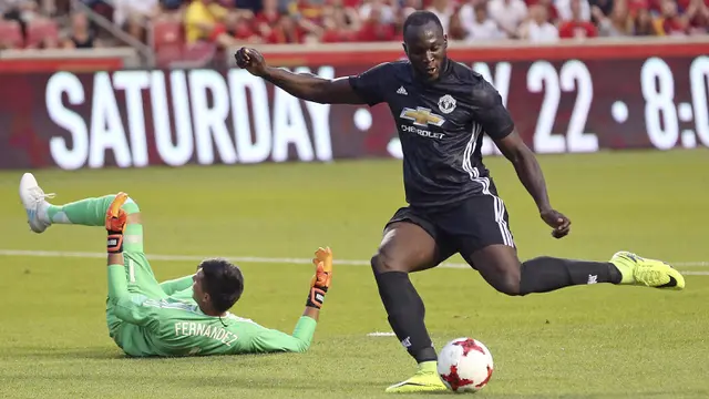 FOTO: Romelu Lukaku Cetak Gol, MU Raih Kemenangan