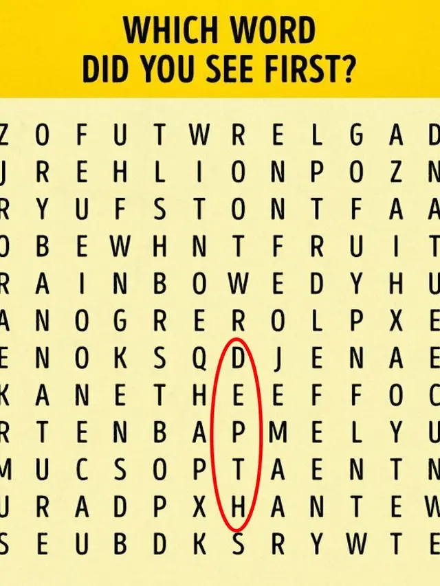 Kata Pertama yang Kamu Temukan dalam Gambar Acak Ini Dapat Ungkap Kepribadianmu