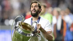 Saat bersama Real Madrid dari 2009-2016, Alvaro Arbeloa telah meraih satu gelar La Liga, dua gelar Copa Del Rey dan dua gelar Liga Champions. (AFP/Franck Fife)