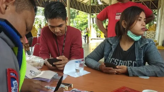Beberapa pengendara terjaring razia pajak di Pekanbaru karena diduga melanggar aturan.