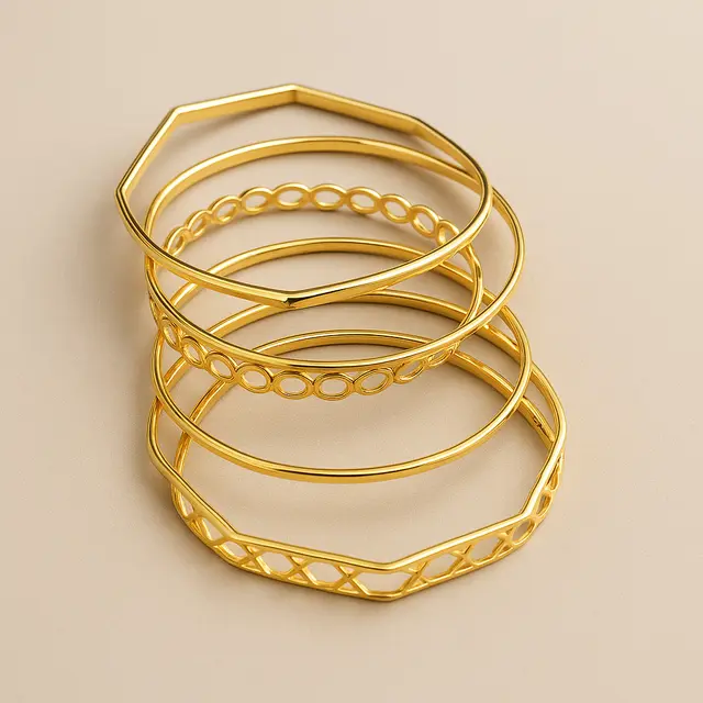 Gelang Bangle Geometris Modern