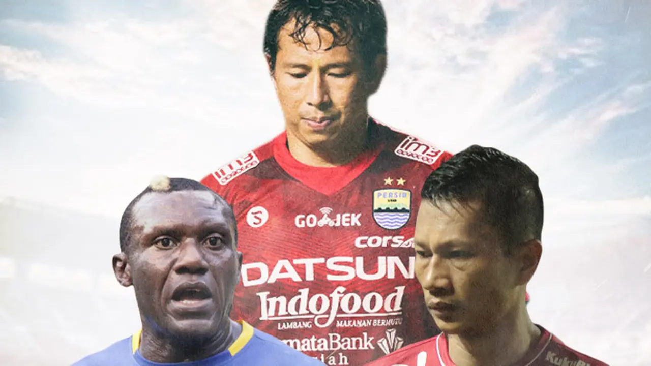 Ilustrasi Pemain Herman Dzumafo, I Made Wirawan, Ismed Sofyan