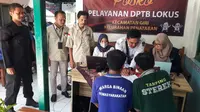 Proses pelayanan DPTb lokasi khusus pada Pemilu 2024, di Lembaga Pemasyarakatan Banyuwangi (Istimewa)