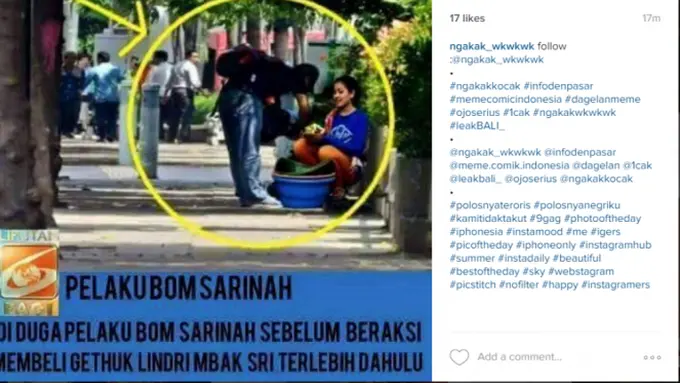 Cuma di Indonesia! Selepas Bom Sarinah, Meme Lucu Hiasi Medsos
