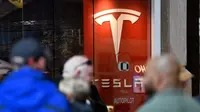 Showroom Tesla Motors di Amerika Serikat (AS).