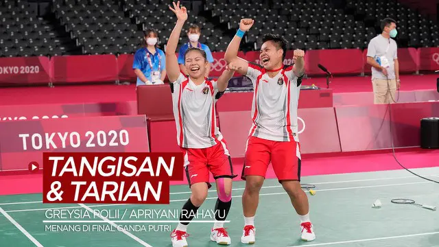 VIDEO: Tangisan dan Tarian Greysia Polii / Apriyani Rahayu Setelah Menang di Laga Final Bulutangkis Olimpiade Tokyo 2020