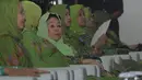 Acara Rakernas Muslimat NU itu juga dihadiri Sinta Nuriyah Wahid, istri Presiden RI ke-4 Abdurrahman Wahid (Gus Dur), Jakarta, Rabu (28/5/14). (Liputan6.com/Herman Zakharia)