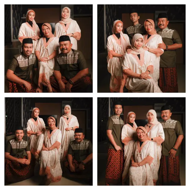 Rekomendasi Ide Pose Foto Lebaran Idul Fitri untuk Keluarga Berempat