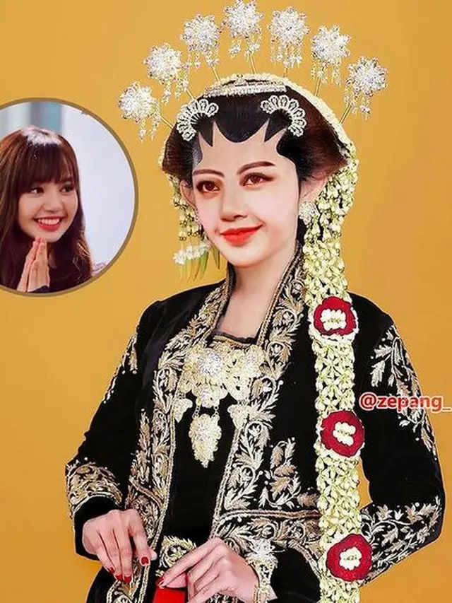 6 Editan Foto Seleb Dunia Pakai Busana Pengantin Adat Jawa, Kelewat Unik
