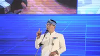 Gubernur Jawa Barat Ridwan Kamil saat menjadi keynote speech dalam program Literasi Digital Nasional "Indonesia Makin Cakap Digital 2021" di Kota Bandung, Kamis (20/5/2021). (Foto: Rizal/Biro Adpim Jabar)