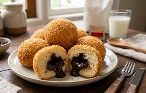 Cara Membuat Roti Goreng Isi Cokelat Tanpa Mixer yang Empuk dan Tidak Berminyak