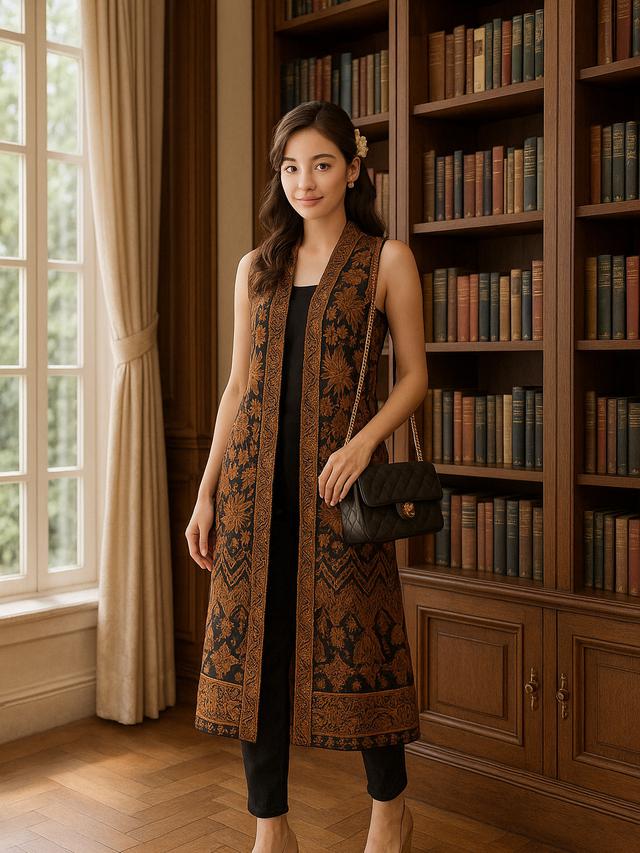 7 Outer Batik Wanita Tanpa Lengan di 2025, Simpel Tapi Tetap Stylish
