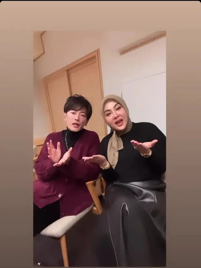 Kebersamaan Syahrini dan Reino Barack dengan Takeru Satoh, aktor Jepang bintang serial First Love (Foto: princessyahrini)