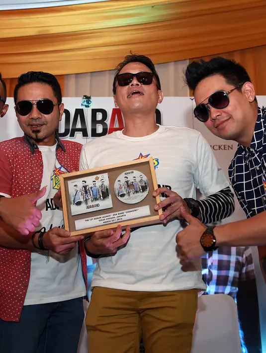 Vokalis Ada Band berharap album barunya bisa mengulangi kesuksesan tahun 2013 silam. ALbumnya laku keras dan mendapatkan triple platinum. (Deki Prayoga/Bintang.com)