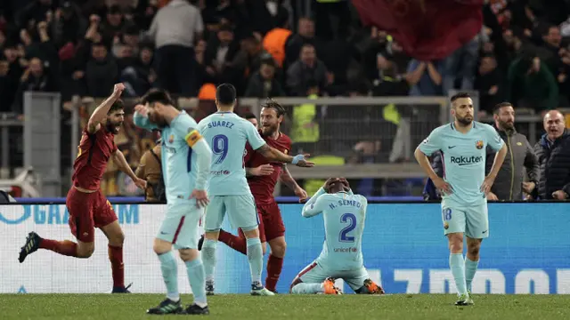 Liga Champions, Barcelona, AS Roma