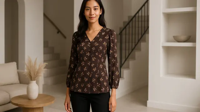 7 Tips Memilih Blouse Motif Bunga agar Terlihat Langsing dan Proporsional