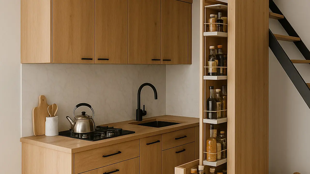 Ilustrasi Dapur Mezzanine (Sumber: ChatGPT)