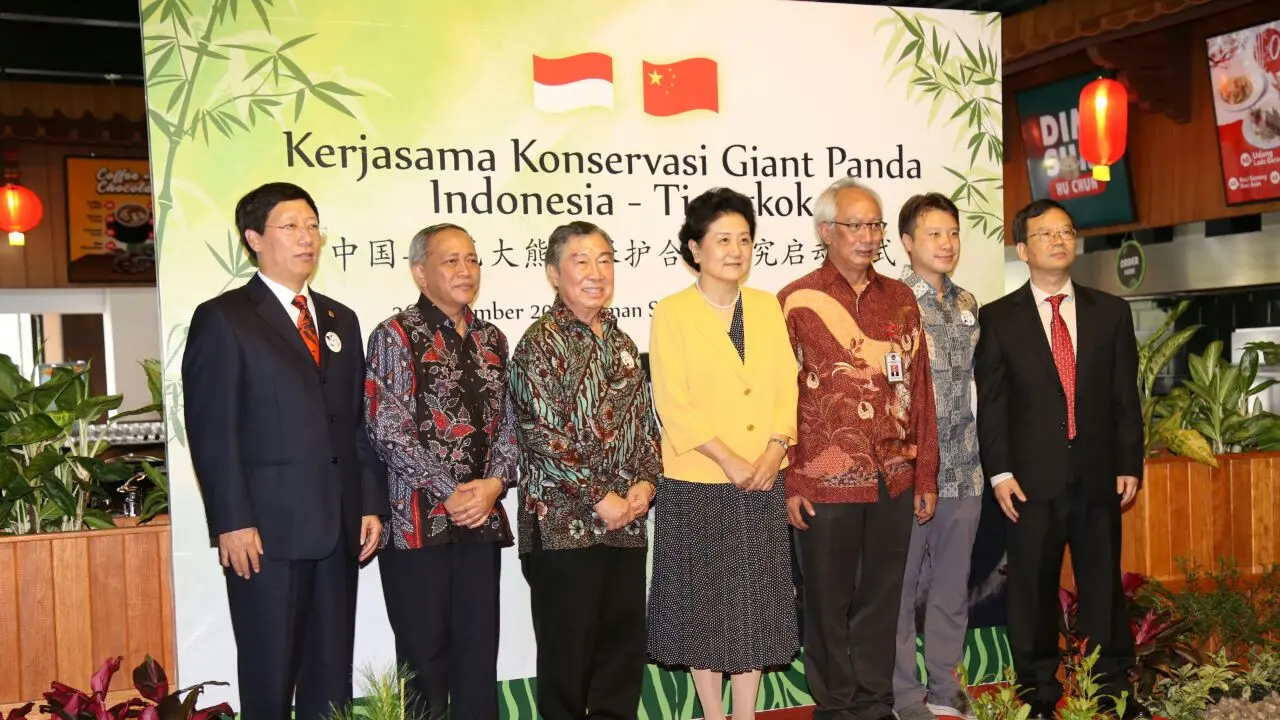 Ini merupakan bentuk Kerjasama Konservasi Giant Panda antara Indonesia dan Republik Rakyat Tiongkok (RRT).