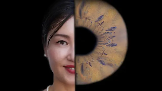 Potret Iris Mata Yang Memukau