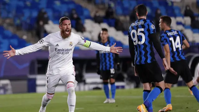 Real Madrid Susah Payah Bungkam Inter Milan di Liga Champions