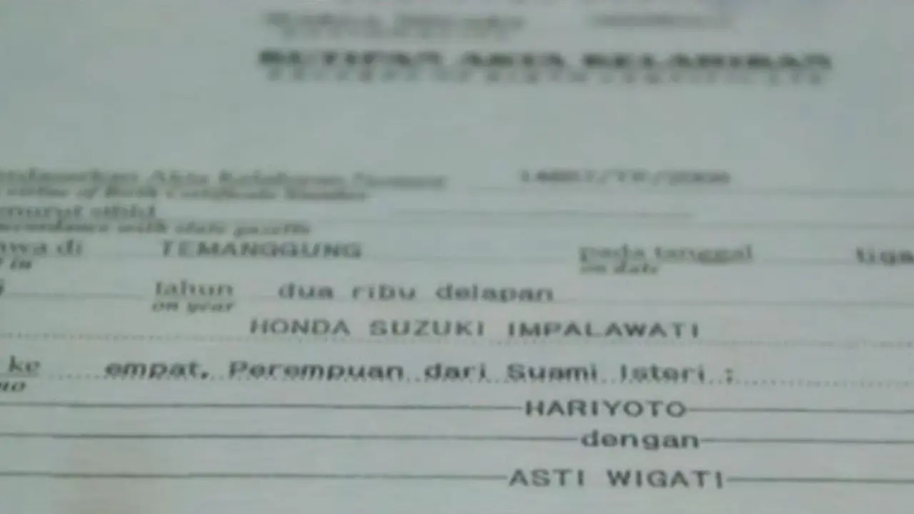 Gabungan 3 Merek Otomotif Jadi Nama Unik Bocah Ini