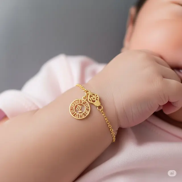 Model Gelang Emas Bayi Perempuan Terbaru. Foto: Gemini