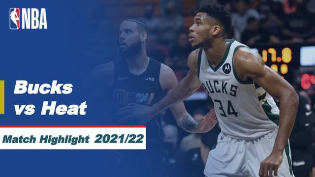 Berita Video, Highlights Milwaukee Bucks Vs Miami Heat pada Kamis (3/3/2022)