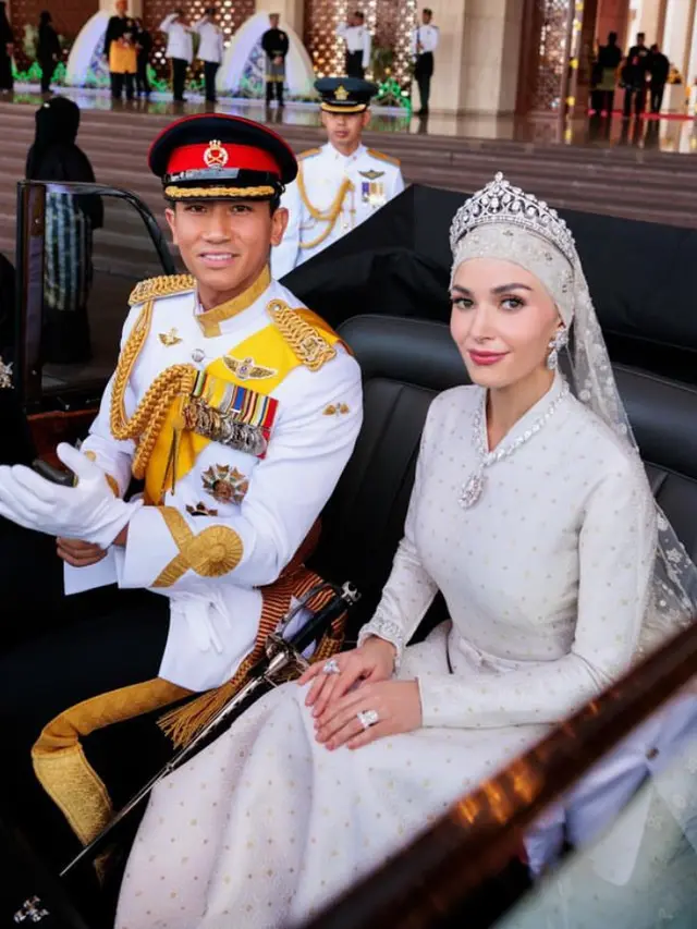 Royal Wedding Pangeran Mateen-Anisha Rosnah dari Brunei Darussalam. [@tmski]