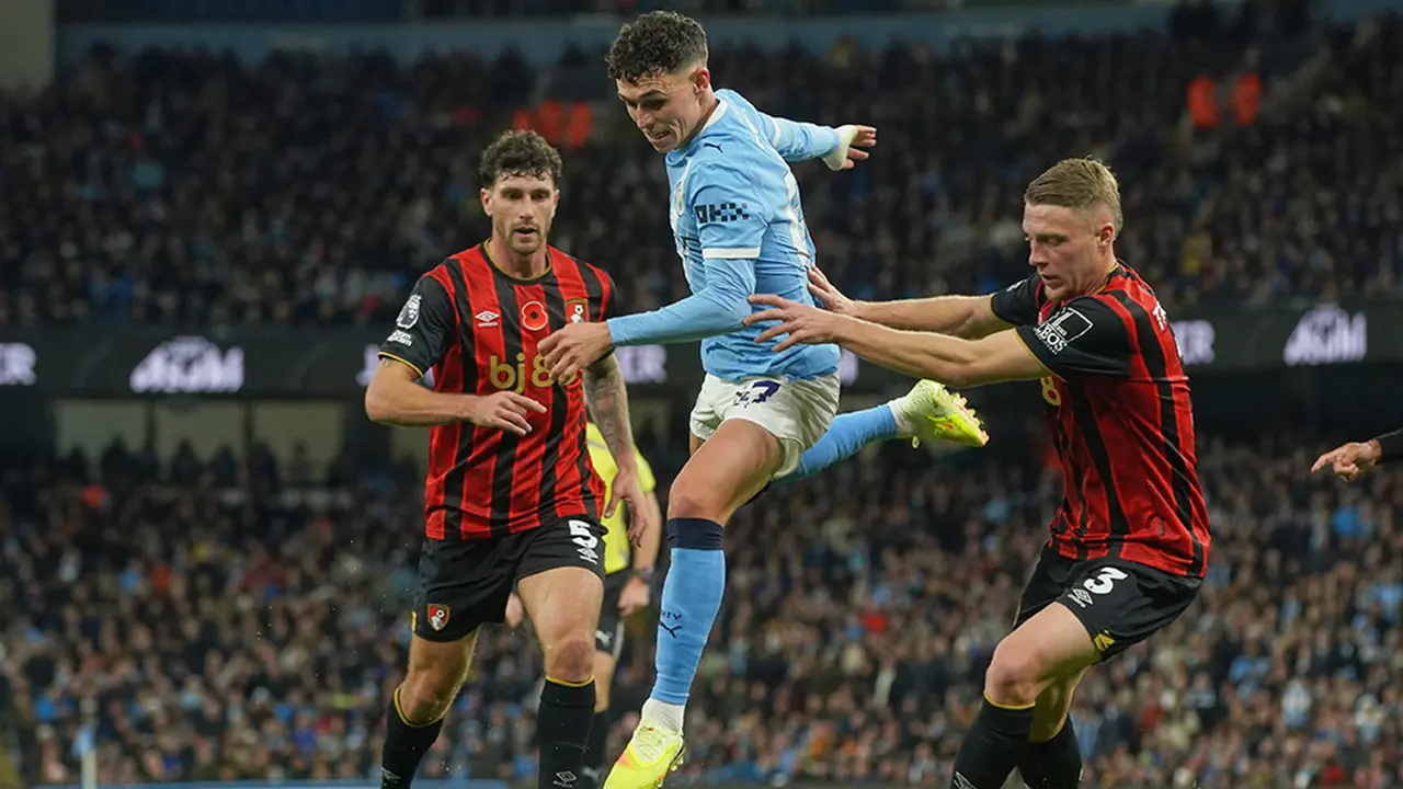 manchester city vs bournemouth phil foden