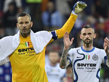 Sepanjang sejarah, Inter Milan tercatat telah menjadi klub terakhir bagi banyak pemain yang memutuskan pensiun sebagai pesepak bola. Termasuk 4 kiper berikut ini. (AFP/Alberto Pizzoli)