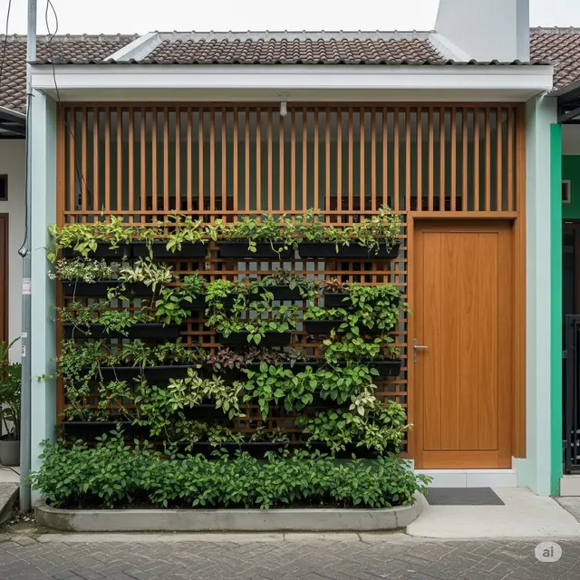 Inspirasi Rumah Sederhana Adem di Gang Kampung. Foto: Gemini