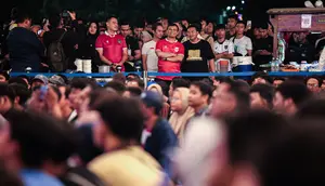 Nobar Timnas di Kantor Gubernur Jateng Meriah, Ahmad Luthfi: Mari Dukung Timnas Indonesia