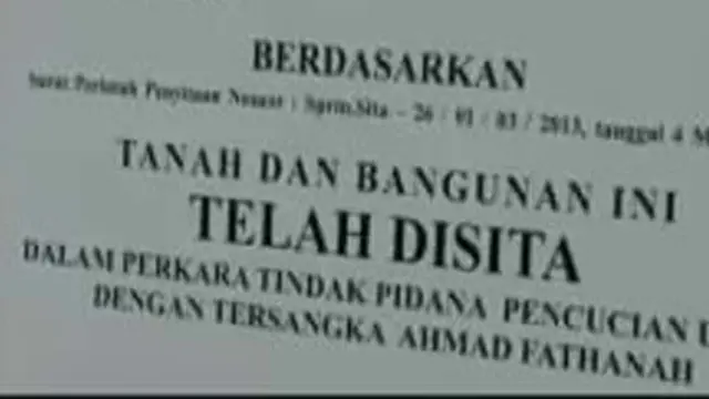 Harta Ahmad Fathanah Disita Lagi
