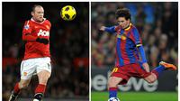 Wayne Rooney - Lionel Messi (STF / POOL / AFP)