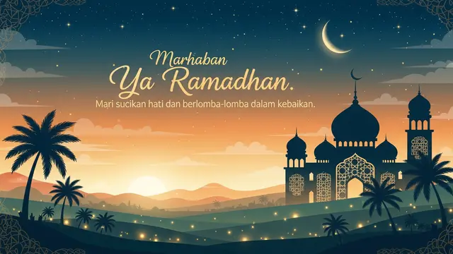 Gambar Marhaban Ya Ramadhan