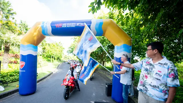Paolo Ciabatti saat menghadiri ultah 100 tahun Ducati di Bali