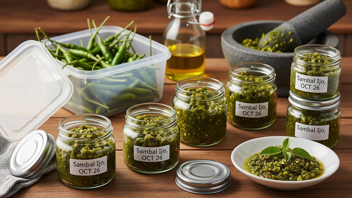9 Cara Menyimpan Sambal Ijo Khas Padang Agar Awet dan Tetap Nikmat Tambah Nafsu Makan
